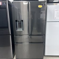 NOW $1,000‼️‼️ Samsung 36in. 4-Door French Door With Ice Maker Black Stainless Steel Refrigerator 