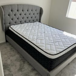 New Queen Bed Frame With Mattress