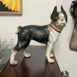 Vintage Boston Terrier Figurine Doorstop