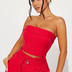 Fashion Nova Red Vibes On Set Outfit