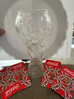 World cup cup new and new coca cola pin