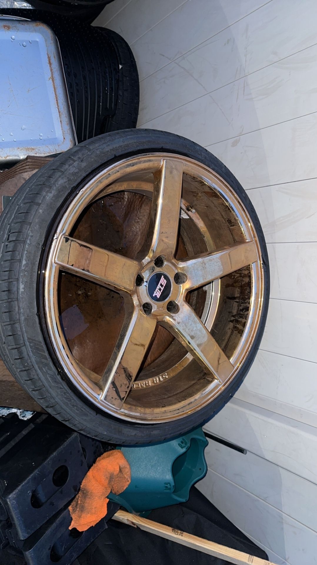 20 inch STR WHEELS 607 CANDY COPPER RIMS