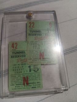 1958 vintage baseball tickets