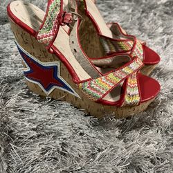 Star Wedged Heels 