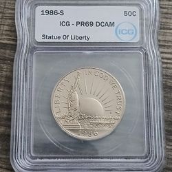 1986-S Statue of Liberty Half Dollar ICG PF69 DCAM 