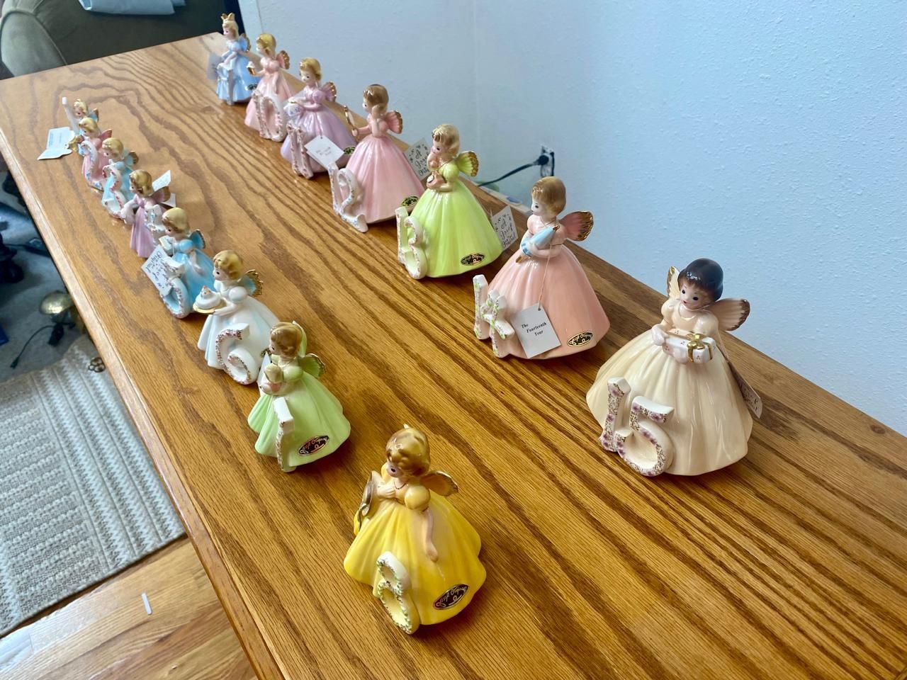 Josef Originals Birthday Figurines. Years 1-15 Plus