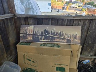 Paulo Romero Canvas Painting Of New York Skyline