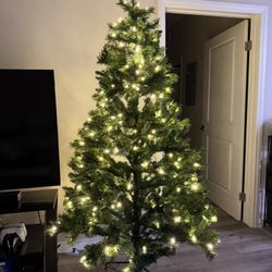 6.5 Feet Pre-Lit LED Lights Christmas Tree