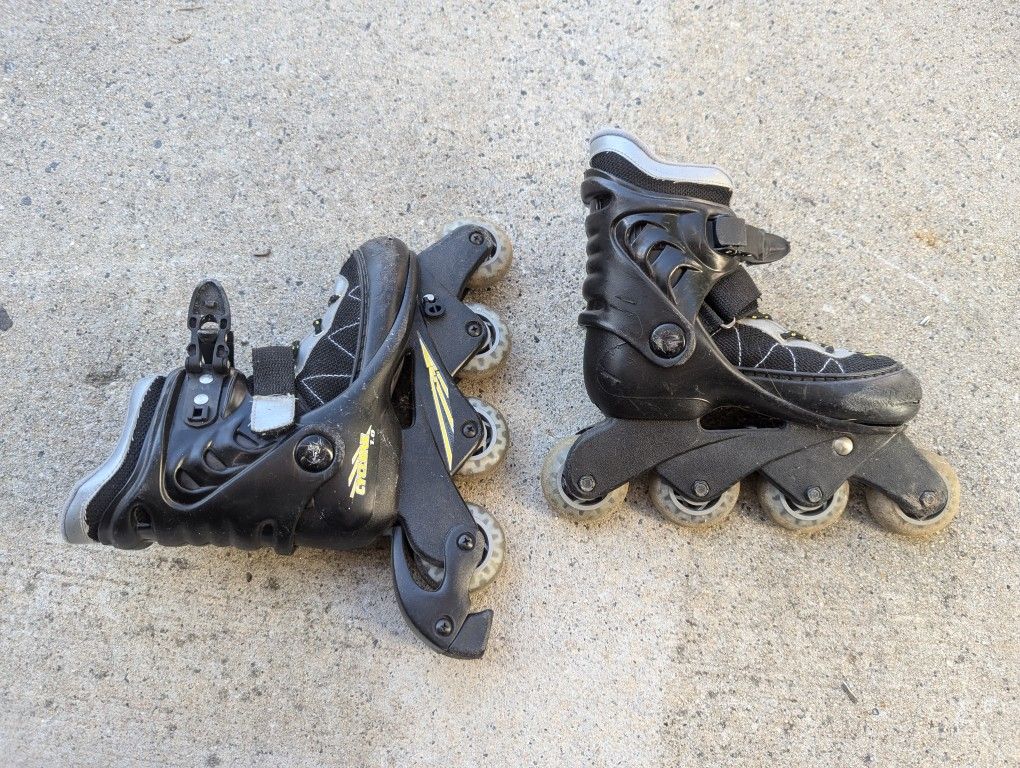 Kids Roller Blades, Adjustable, Size 1 To 4