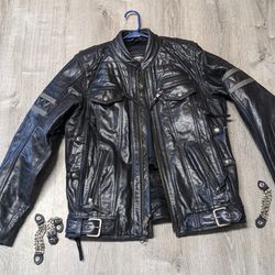 Harley Davidson Leather Riding Jacket.