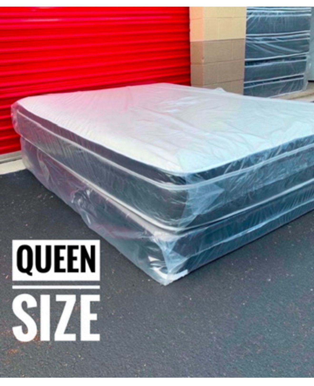 NEW Mattress Queen Size Pillowtop With Box Spring // Offer 🚚