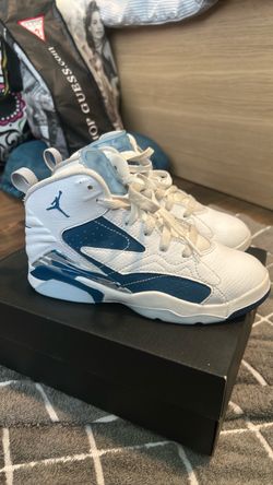 Air Jordan High-Top Sneakers White Blue Kids