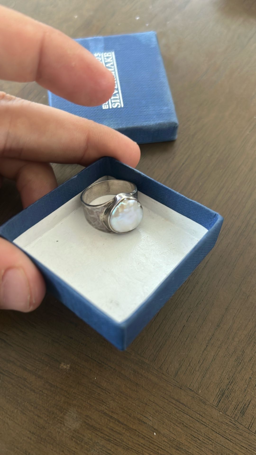 Silver Pearl Ring