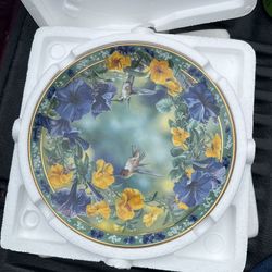 Hummingbird Collectors Plate
