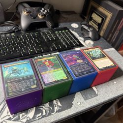 4 Magic the gathering MTG Commander decks (read description)