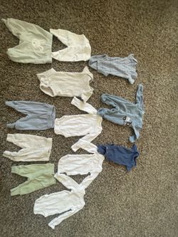 Baby boy clothes for preemie baby and swaddles