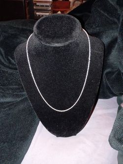 Sterling Silver Rope Chain Necklace 18in