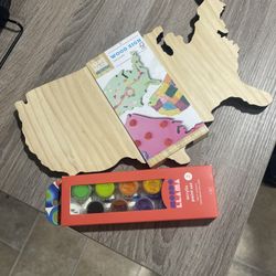 USA United States Wooden Cutout Blank Sign Ready to Finish/Paint  8 & 7/16" x 14