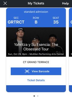 Yahritza y Su Esencia Tix - $30