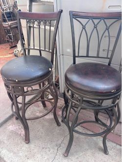 Bar Height Metal Swivel chairs