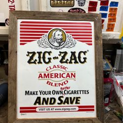 ZIG ZAG rolling Papers. Metal Sign