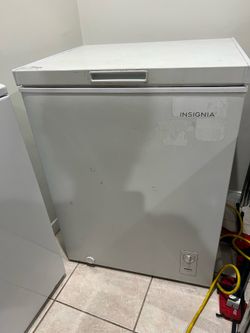 Chest Freezer Insignia 5.0 cu ft garage ready works great!