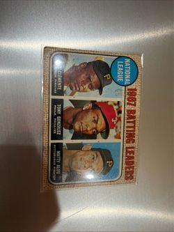 1968 Topps 1967 NL Batting Leaders Baseball Card