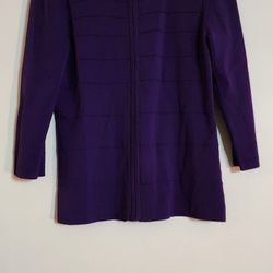 New Cable and Gauge Purple Cardigan Size L