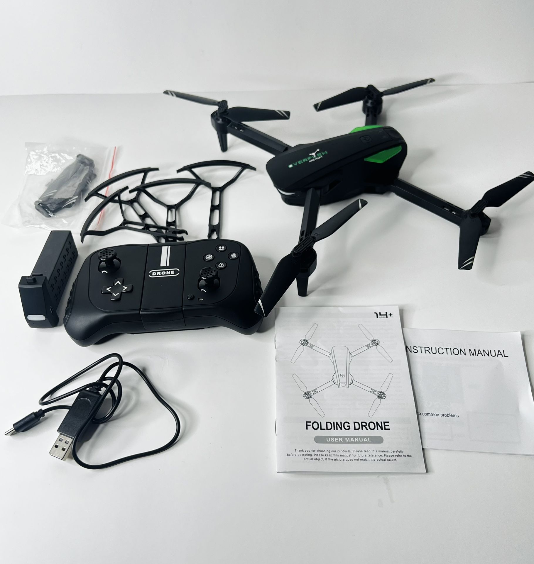 Drone with 1080P Camera for Beginners and Kids, Foldable Remote Control Quadcopter