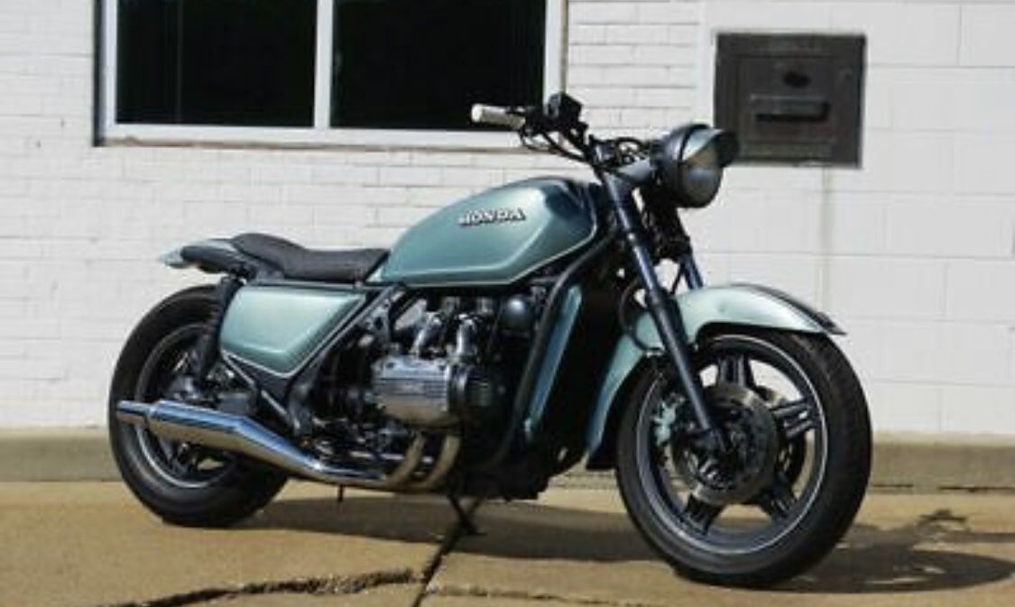 Custom Naked 82 Honda Gold Wing Cafe Racer w/ Matching Helmet