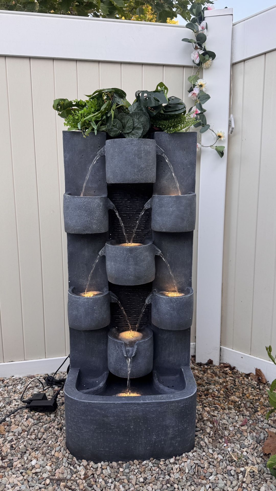 Water Fountain Indoor Outdoor Home Decorate