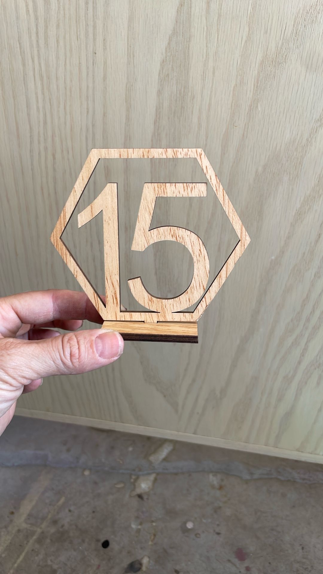 Hexagon Table Numbers