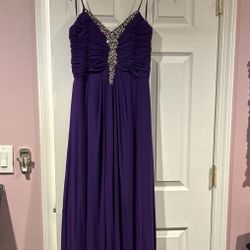 New “One By Eight” Purple Evening Gown Size 12