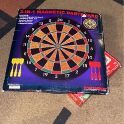 Sport Design 2 In 1 Magnetic Dart Board 6 Darts 