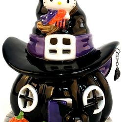 HK Pumpkin Witch 🪄 Hat Ceramic Halloween 