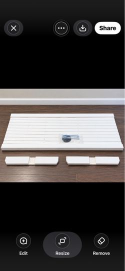 White Slatted Wood Bench or Table Top Kit