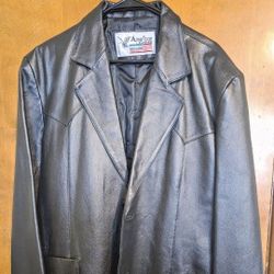 American Leather Jacket -Large