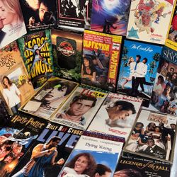 VHS Movie Lot Bundle All For $40