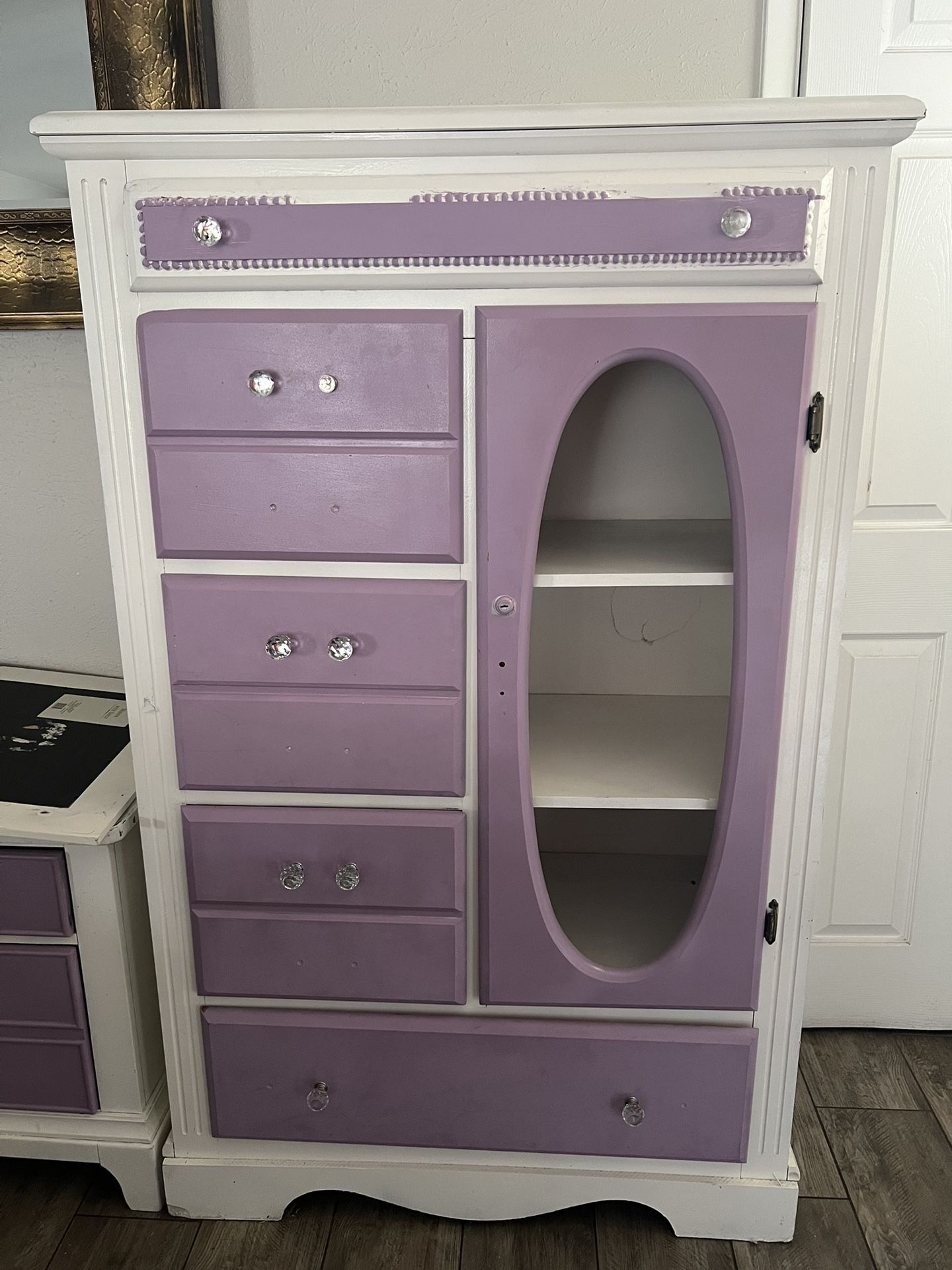 Drawer, Nightstand And Mirror