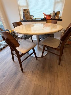Real stone dinning set