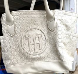 Tommy Hilfiger White Logo Tote Bag