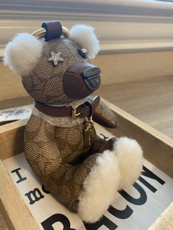 coach bear keychain