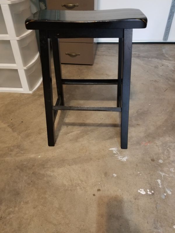 Black Wooden Saddle Bar Stool 7 For In Colorado Springs Co Black Wooden Saddle Bar Stool 7 Colorado Springs