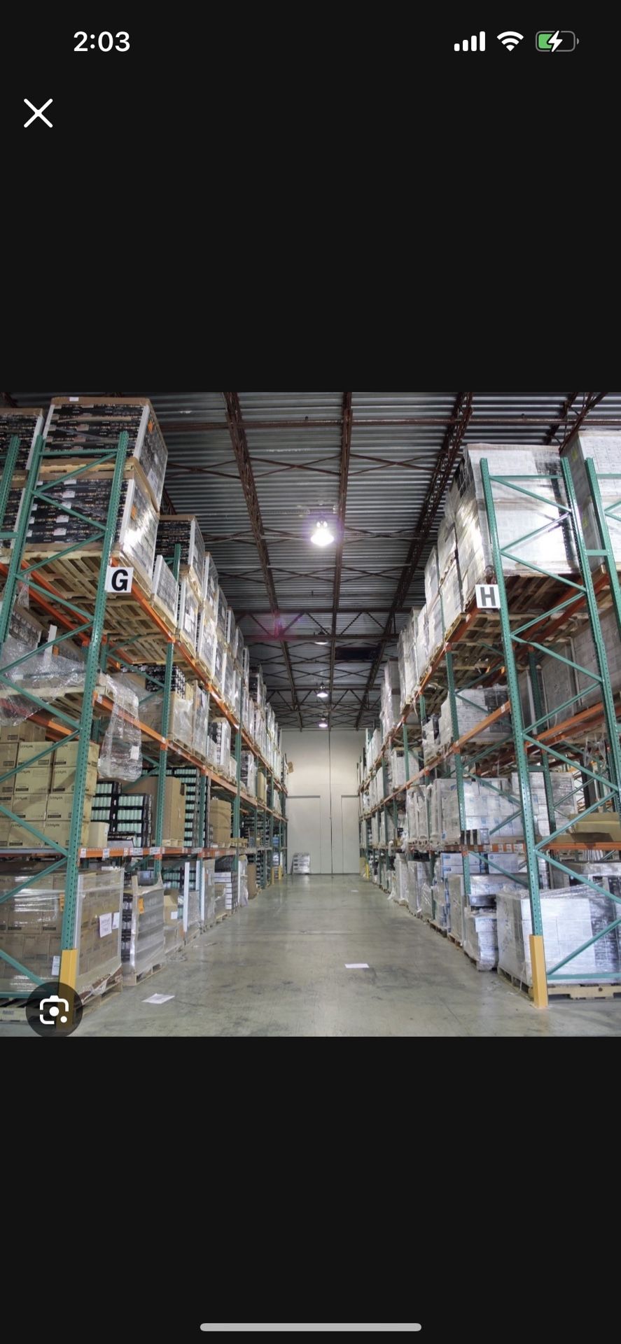 Warehouse Indoor/outdoor Storage Pallets Etc