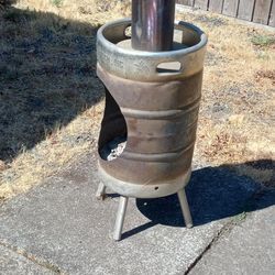 Keg fire pit