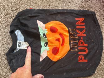 Star Wars Baby Yoda Grogu Halloween Shirt – Cutest Pup-Kin – Size L