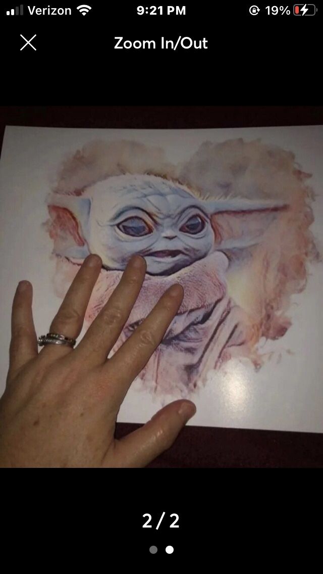 STAR WARS MANDALORIAN GROGU BABY YODA LOVE ART PRINT