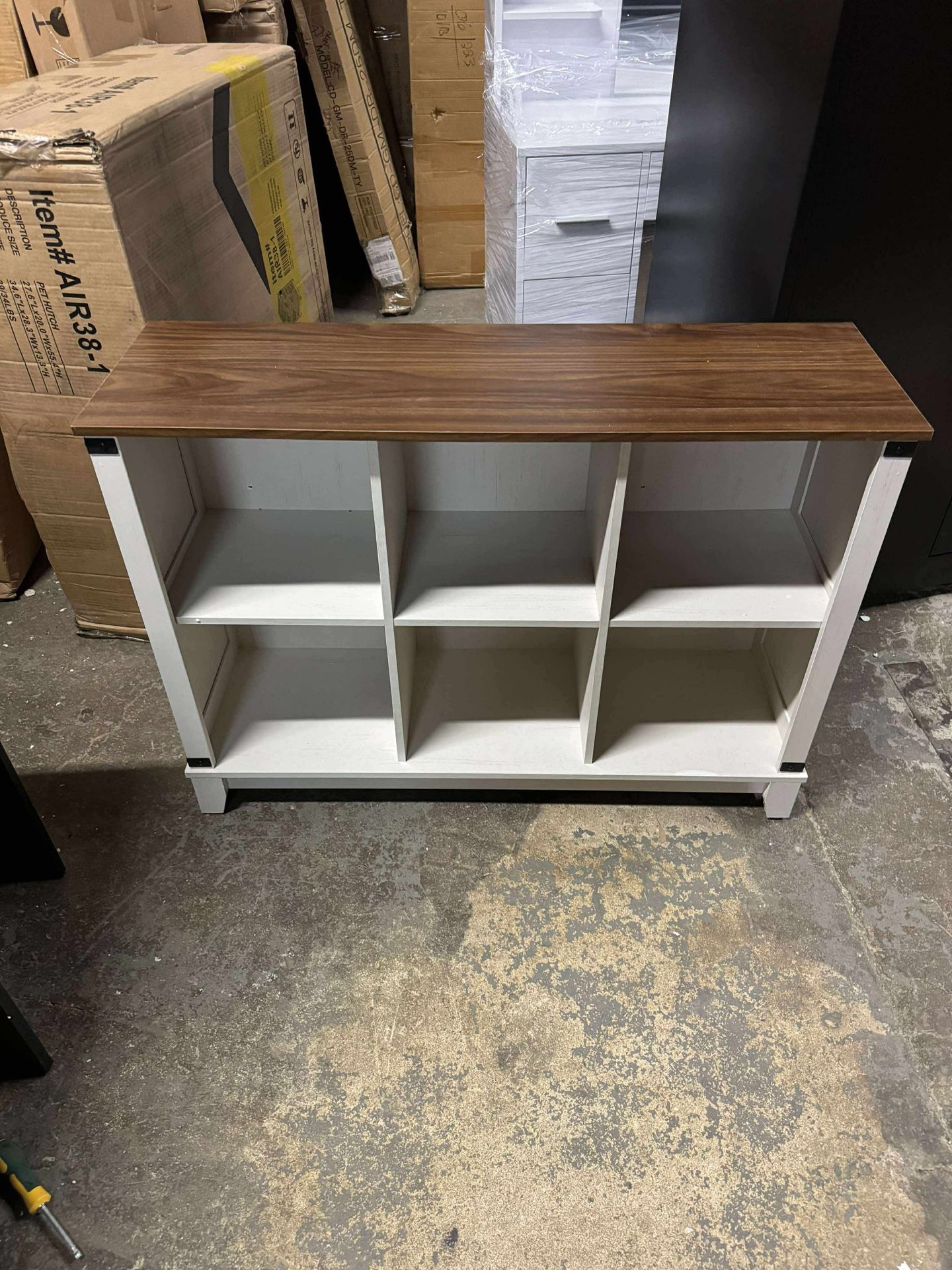 6 Cube Storage Organizer and Shelf, Cube Storage Shelf,White Bookshelf with Storage for Bedroom and Home Office