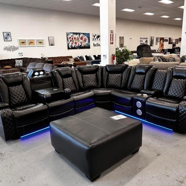 Power Reclining Sectional Sofa 