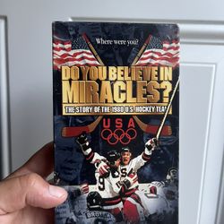 Do You Believe In Miracle USA HOCKEY VHS TAPE